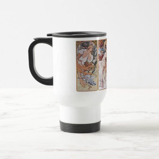 Mug De Voyage Quatre saisons, Mucha (Gauche)