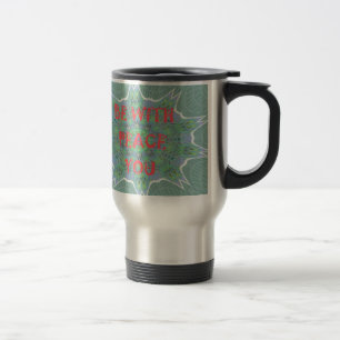 Mug De Voyage Que la paix soit avec vous Texte d'art graphique i