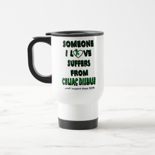 Mug De Voyage Quelqu'Un Que J'Aime...Céliaque (Gauche)
