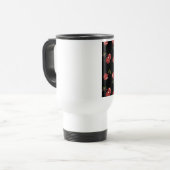 Mug De Voyage RAB Rockabilly très cerise cerises Noir (Devant gauche)