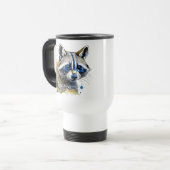 Mug De Voyage Raccoon à l'aquarelle (Devant gauche)