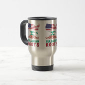 Mug De Voyage Racines américaines bulgares (Devant gauche)