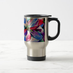 Mug De Voyage Rainbow Azalea fleur aquarelle originale