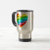 MUG DE VOYAGE RAINBOW COEUR JOHN 15:12 CONCEPTION (Devant gauche)