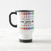 Mug De Voyage Rainbow Crayons Kindergarten Enseignant (Gauche)