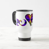 Mug De Voyage Rainbow Heart Lily et Butterfly (Devant gauche)