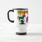 Mug De Voyage Rainbow Horses - "Dotty about Horses !" (Gauche)