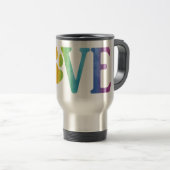 Mug De Voyage Rainbow Love Paw (Devant droit)