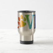 Mug De Voyage Rainbow Love Paw (Centre)