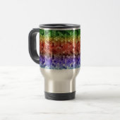 Mug De Voyage Rainbow Mosaic Pattern (Devant gauche)