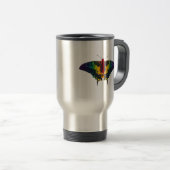 Mug De Voyage Rainbow Pride Flag Swallowtail Butterfly (Devant droit)