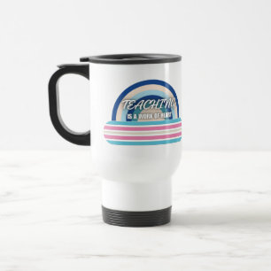 Mug De Voyage Rainbow Teaching est un travail de coeur