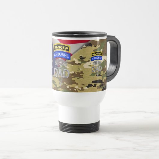 Mug De Voyage Ranger Airborne DAD (Devant droit)