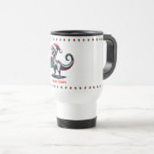 Mug De Voyage rapace de Noël Santa hat (Devant droit)