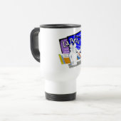 Mug De Voyage Rat de laboratoire écrit avec des éléments de (Devant gauche)