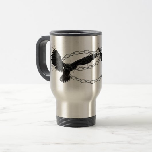 Mug De Voyage Ravens en vol (Devant gauche)