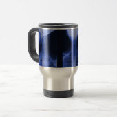 Mug De Voyage Rayé X 2 - Bleu électromagnétique (Devant gauche)