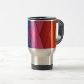 Mug De Voyage rayures Abstraites, colorées, (Devant droit)