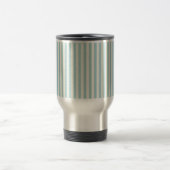Mug De Voyage Rayures de boutique (Aqua de vert bleu) - (Centre)