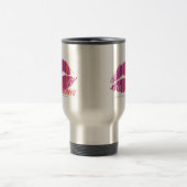 Mug De Voyage Rayures minces pourpres (Centre)