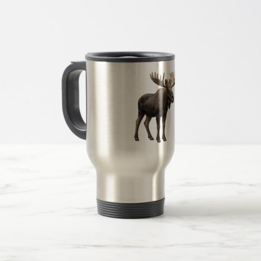 MUG DE VOYAGE REALISTIC MOOSE DESIGN. SAMER BRASIL (Devant gauche)