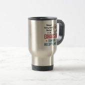 Mug De Voyage Réceptionniste dentaire épuisé Funny Front Office (Devant droit)