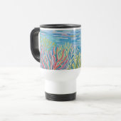 Mug De Voyage Récif de coraux dorés de l'océan (Devant gauche)