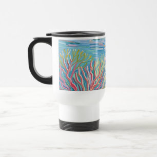Mug De Voyage Récif de coraux dorés de l'océan