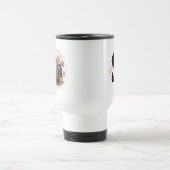 Mug De Voyage Récolte de monogramme floral (Centre)