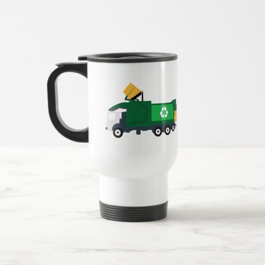 Mug De Voyage Recyclage Camion à ordures (Gauche)