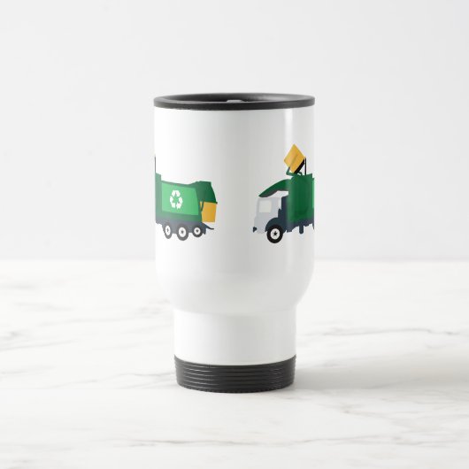 Mug De Voyage Recyclage Camion à ordures (Centre)