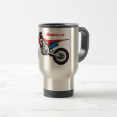 Mug De Voyage Red dirt bike motorcycle (Devant droit)