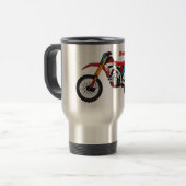Mug De Voyage Red dirt bike motorcycle (Devant gauche)