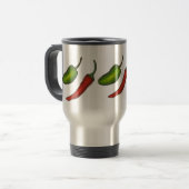 Mug De Voyage Red Green Chilli Pepper Japapeño Légumes (Devant gauche)
