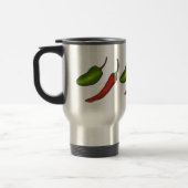 Mug De Voyage Red Green Chilli Pepper Japapeño Légumes (Gauche)