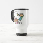 Mug De Voyage Redressez la première fois l'humour (Devant gauche)