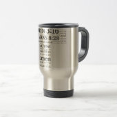 Mug De Voyage Référence de verset biblique Croix Murale Art (Devant droit)