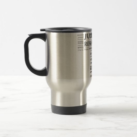 Mug De Voyage Référence de verset biblique Croix Murale Art (Gauche)