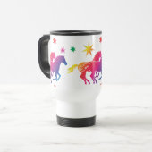 Mug De Voyage Regenbogen Pferde (Devant gauche)