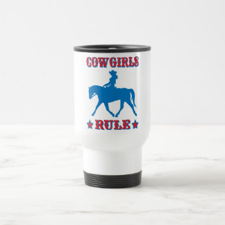 Mug De Voyage Règle de cow-girls (rouge/bleu)