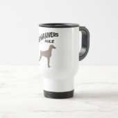 Mug De Voyage Règle de Weimaraners (Devant droit)