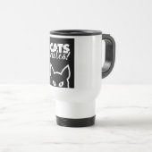 Mug De Voyage Règles relatives aux chats (Devant droit)