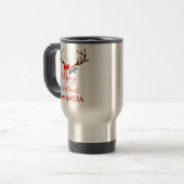 Mug De Voyage Reindeer - Joyeux Noël (Devant gauche)