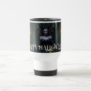 Mug De Voyage Reine Démon Trônant à la Lumière des Chandelles