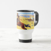 Mug De Voyage Remington Old West Horse et Cowboy (Devant droit)