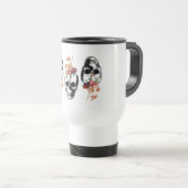 Mug De Voyage Renaissance - Les crânes fleurissent (Devant droit)