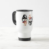 Mug De Voyage Renaissance - Les crânes fleurissent (Devant gauche)
