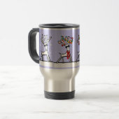 Mug De Voyage Rennes de Noël (Devant gauche)