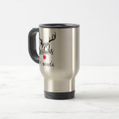 Mug De Voyage Rennes de Noël personnalisées (Devant gauche)