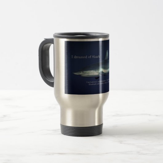 Mug De Voyage Requin gris récif (Devant gauche)